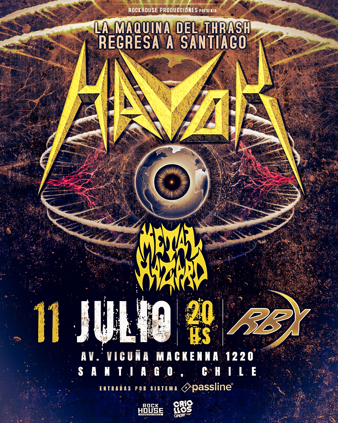 Metal Hazard se suma al show de Havok en Chile y a festival en Suecia
